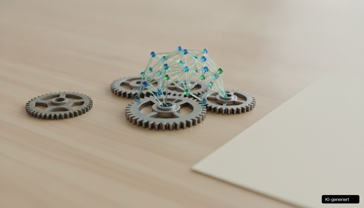 Eine abstrakte Darstellung der komplexen Customer Journey im E-Commerce mit AI-gestützten Google Ads.