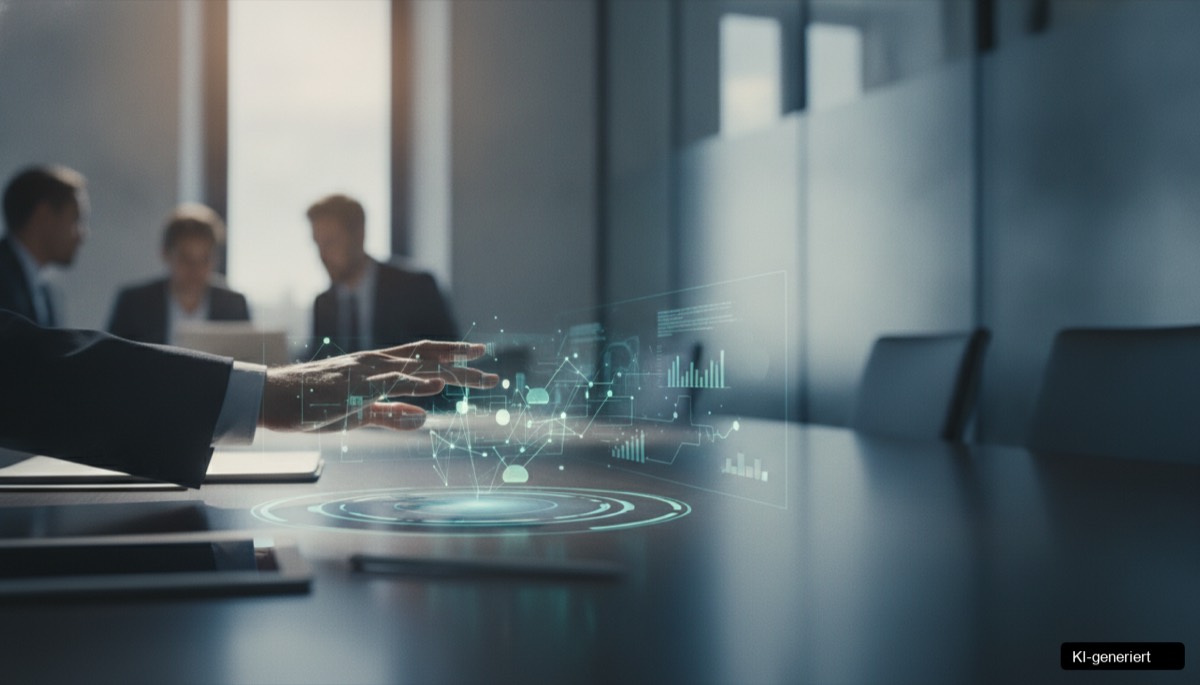 KI Marketing Skalierung visualisiert als Zahnräder, die Marketing-Output exponentiell steigern