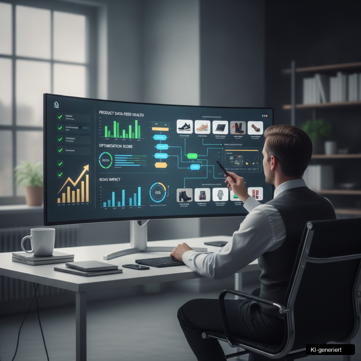 Infografik zum Thema Produkt-Feed Optimierung E-Commerce: Produkt-Feed Optimierung E-Commerce für mehr Umsatz